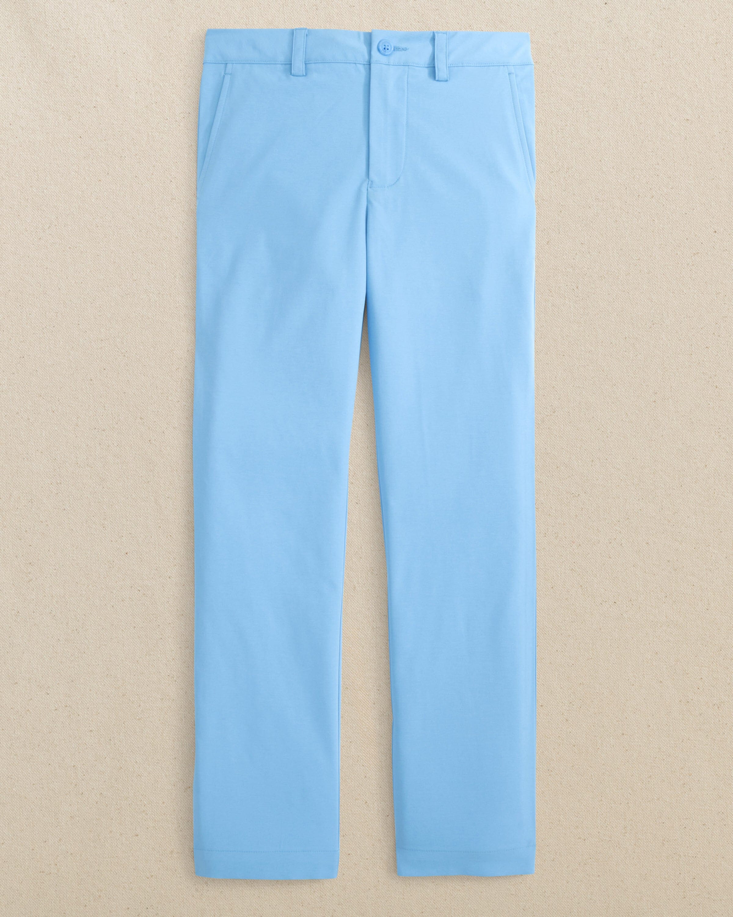 The front view of the Boys Leadhead Performance Pant by Southern Tide - Ocean Channel