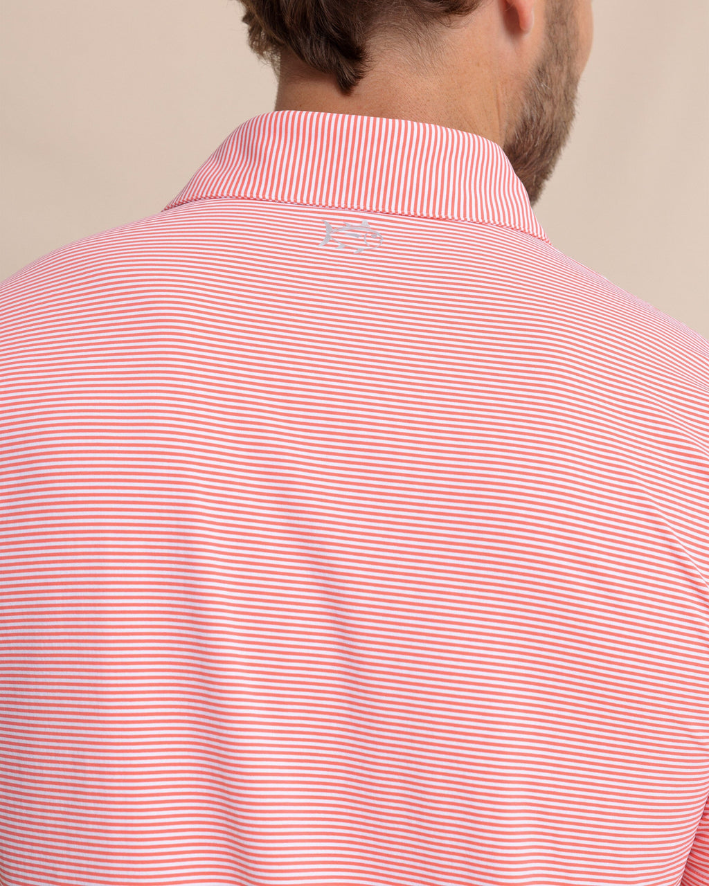 brrr°®-eeze Meadowbrook Stripe Polo - Sunkist Coral