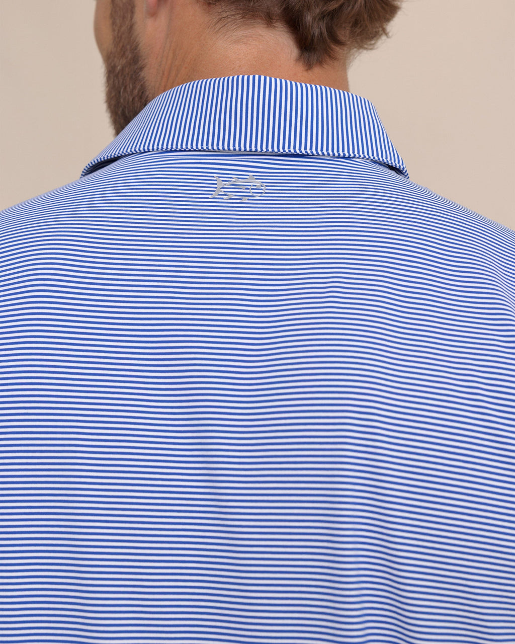 brrr°®-eeze Meadowbrook Stripe Polo - Surf Blue
