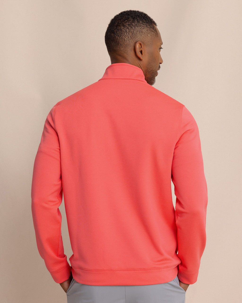 Schooner Quarter Zip - Sunkist Coral