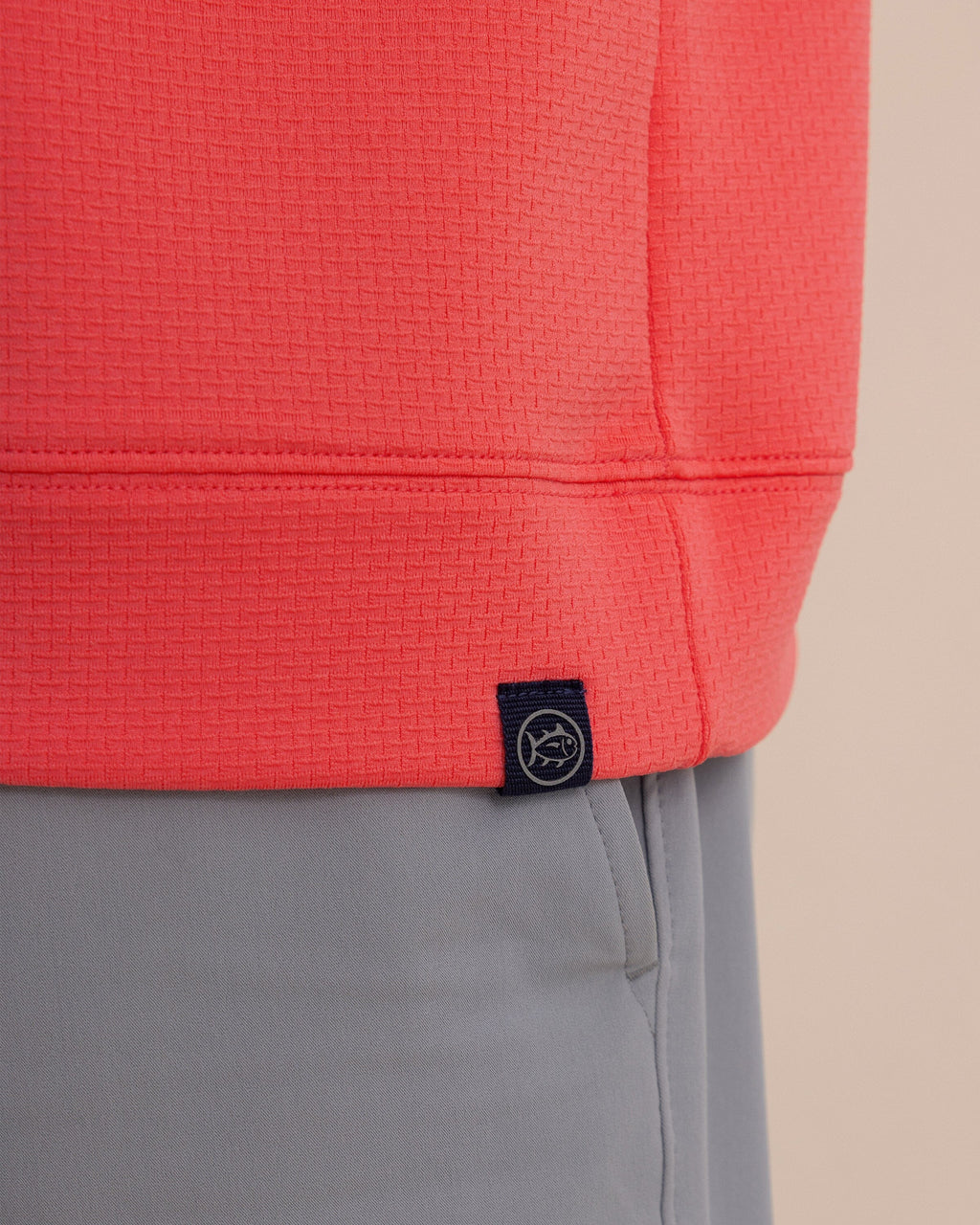 Schooner Quarter Zip - Sunkist Coral